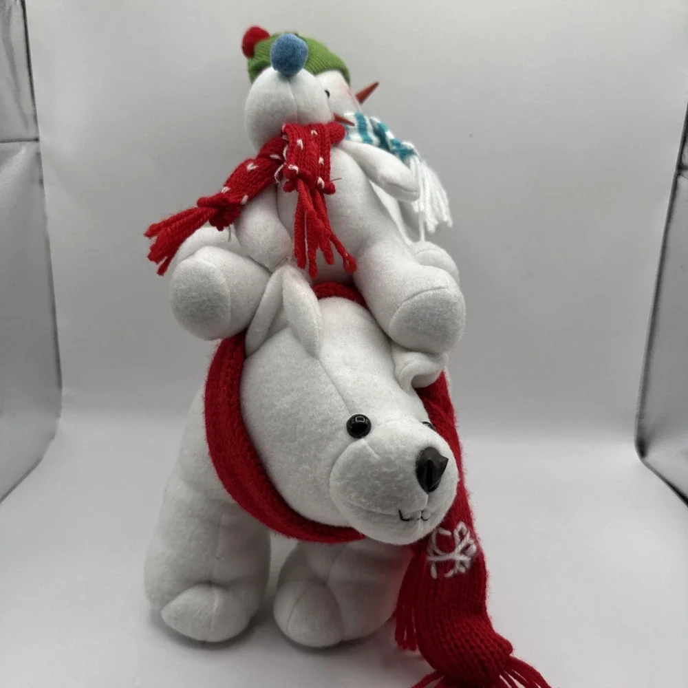 Kohl's St Nicholas Square Polar Bear Express Plush Toy - Snow Days Snowman